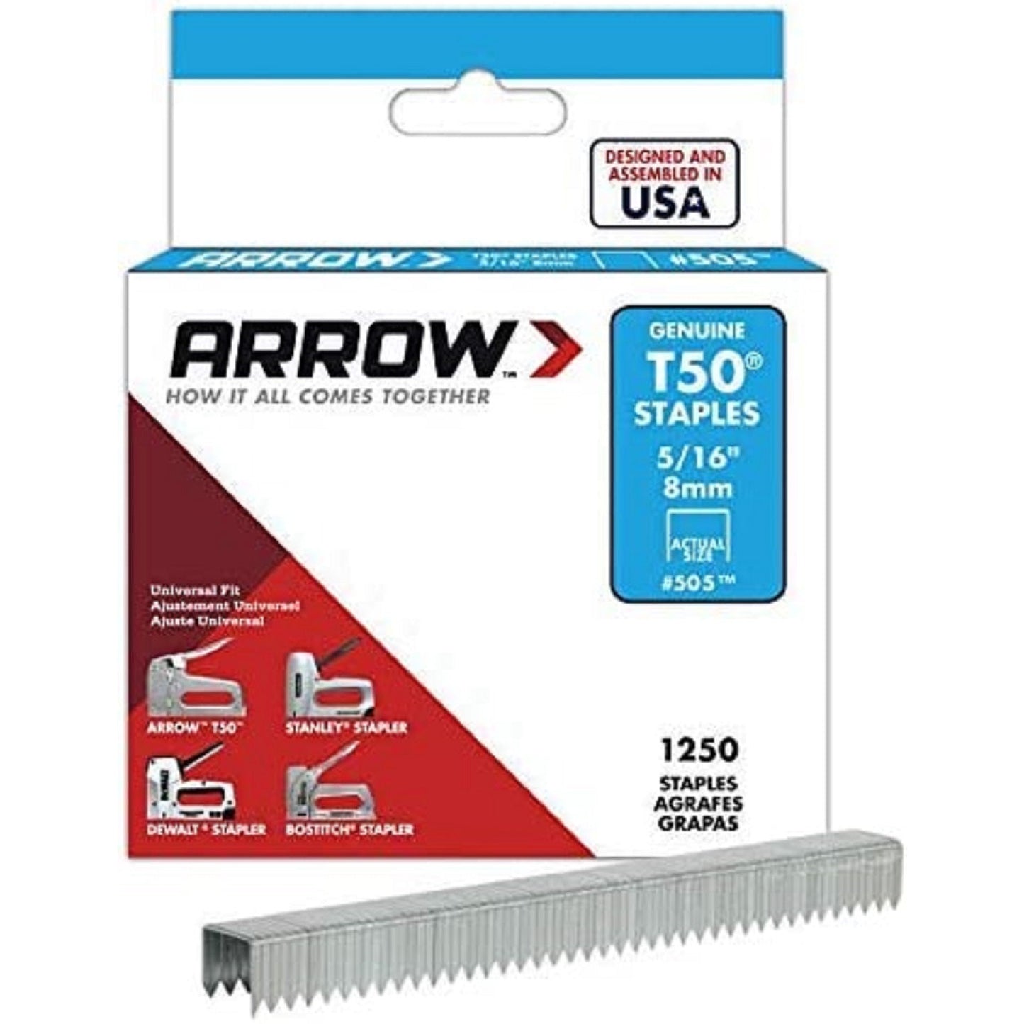 Arrow Staples 6mm 8mm 10mm 1/4" 5/16" 3/8" Stapler Stanley Dewalt Bostitch