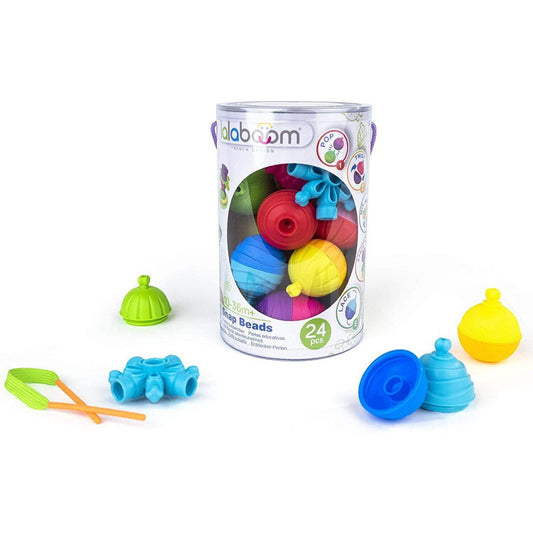 Lalaboom Preschool Educational Beads Shapes Colors Construction Game Learning Toy