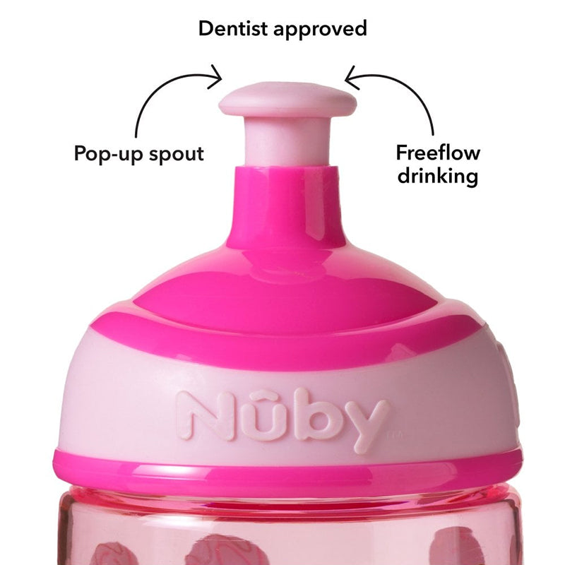 Nuby Cup Baby Toddler Drinking Container Beaker Super Slurp Tritan Freeflow