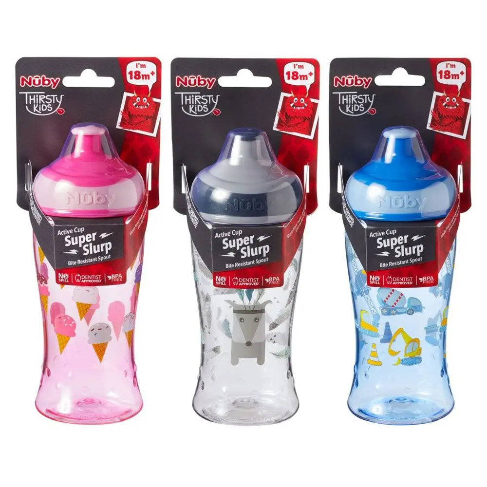Nuby Cup Baby Toddler Drinking Container Beaker Super Slurp Tritan Freeflow Deal For Any Occasion