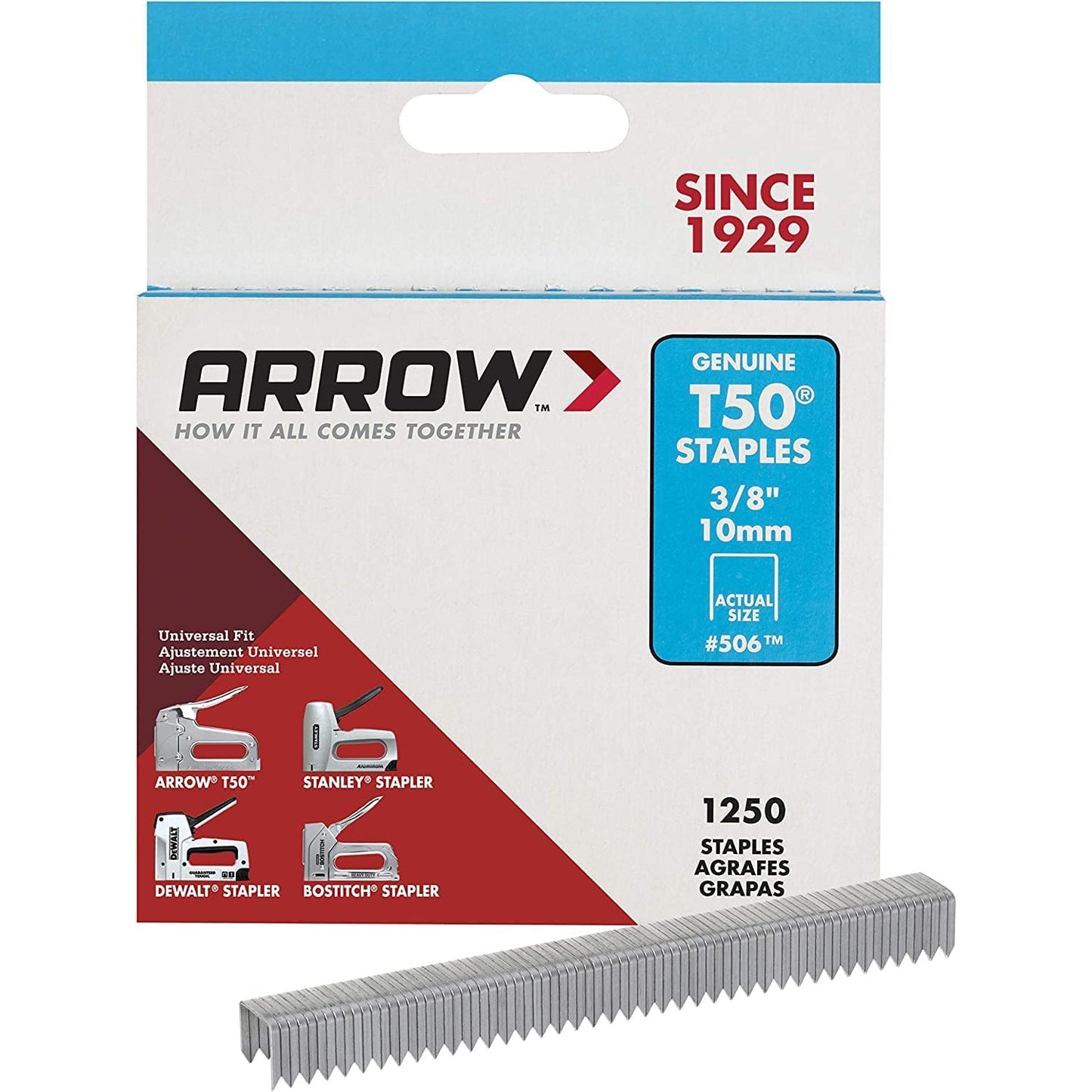 Arrow Staples 6mm 8mm 10mm 1/4" 5/16" 3/8" Stapler Stanley Dewalt Bostitch