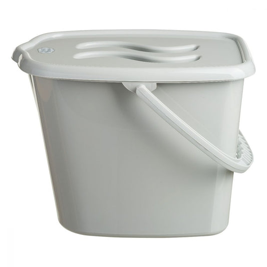 Nappy Changing Dispose Diapers Laundry Bin Pail Bucket + Lid 12L Grey