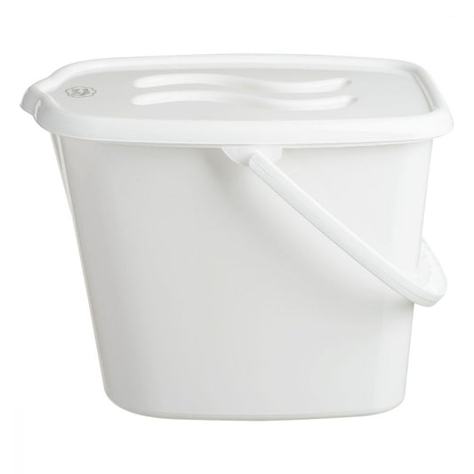 Nappy Changing Dispose Diapers Laundry Bin Pail Bucket + Lid 12L White