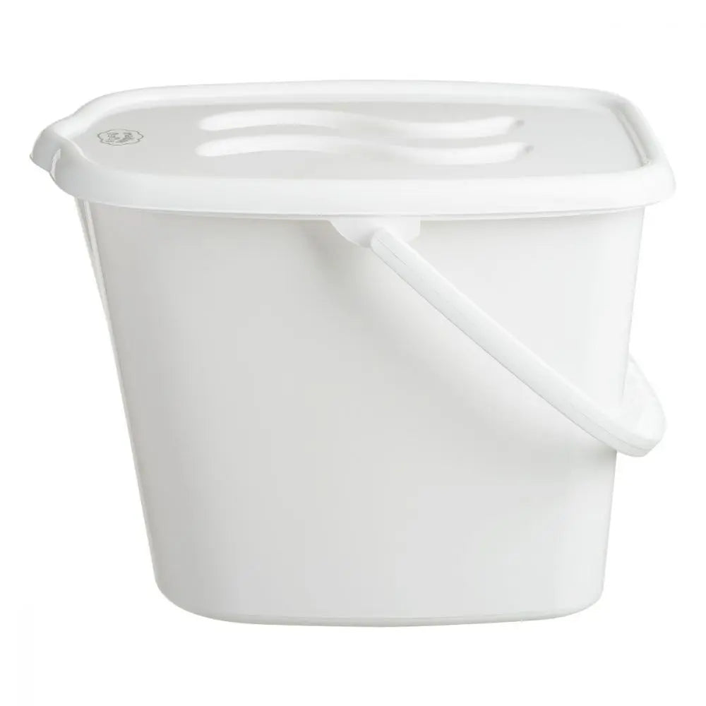 Nappy Changing Dispose Diapers Laundry Bin Pail Bucket + Lid 12L White Deal For Any Occasion