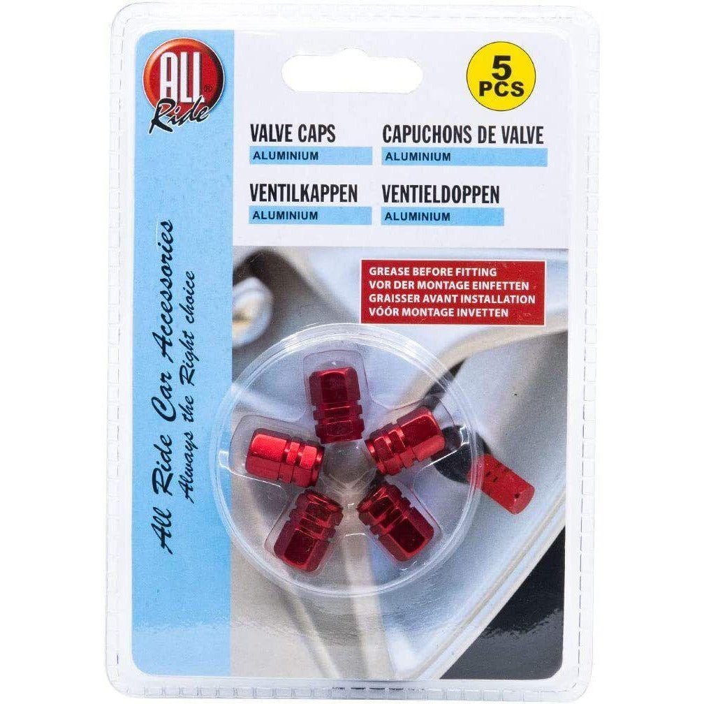 Car Bike Valve Tyre Dust Caps Alloy Motorcycle Bicycle Set 5Pcs Many Colours