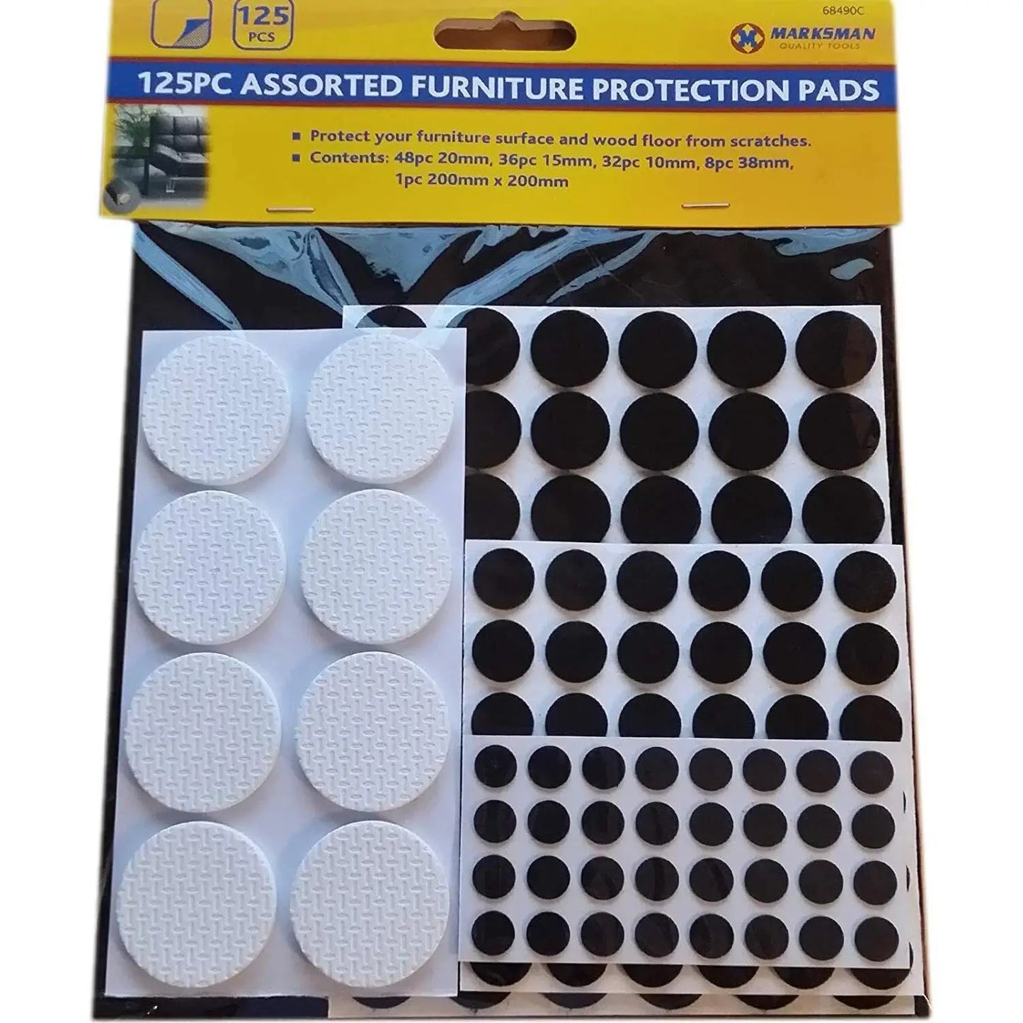 Furniture Protection Pads Grip Non Slip Chair Table Legs Sofa Woodfloor 125pc Deal For Any Occasion