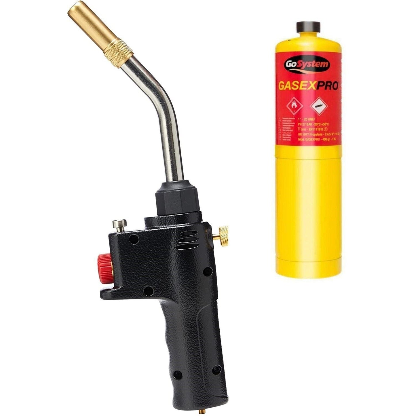 Gosystem Butane Gas Cartridge Plumbers Welding DIY Quick Auto Power Torch Pro