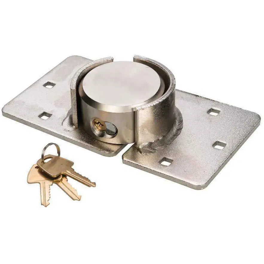 Round Padlock Concealed Hasp Lock Heavy Duty Shutter Gate Door Van 73mm Deal For Any Occasion