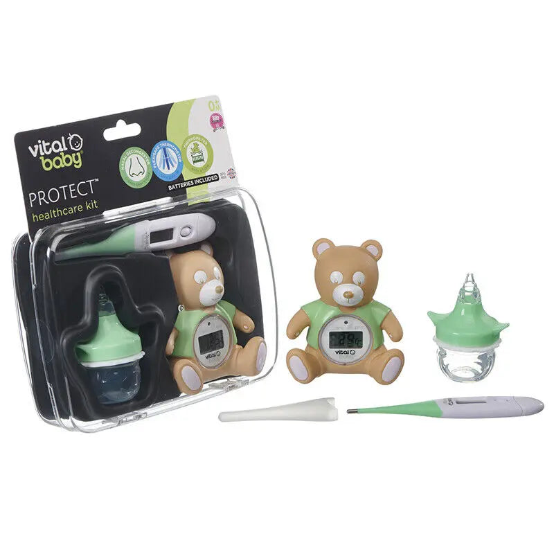 Vital Baby Healthcare Kit Room and Bath Thermometer Nasal Aspirator Deal For Any Occasion