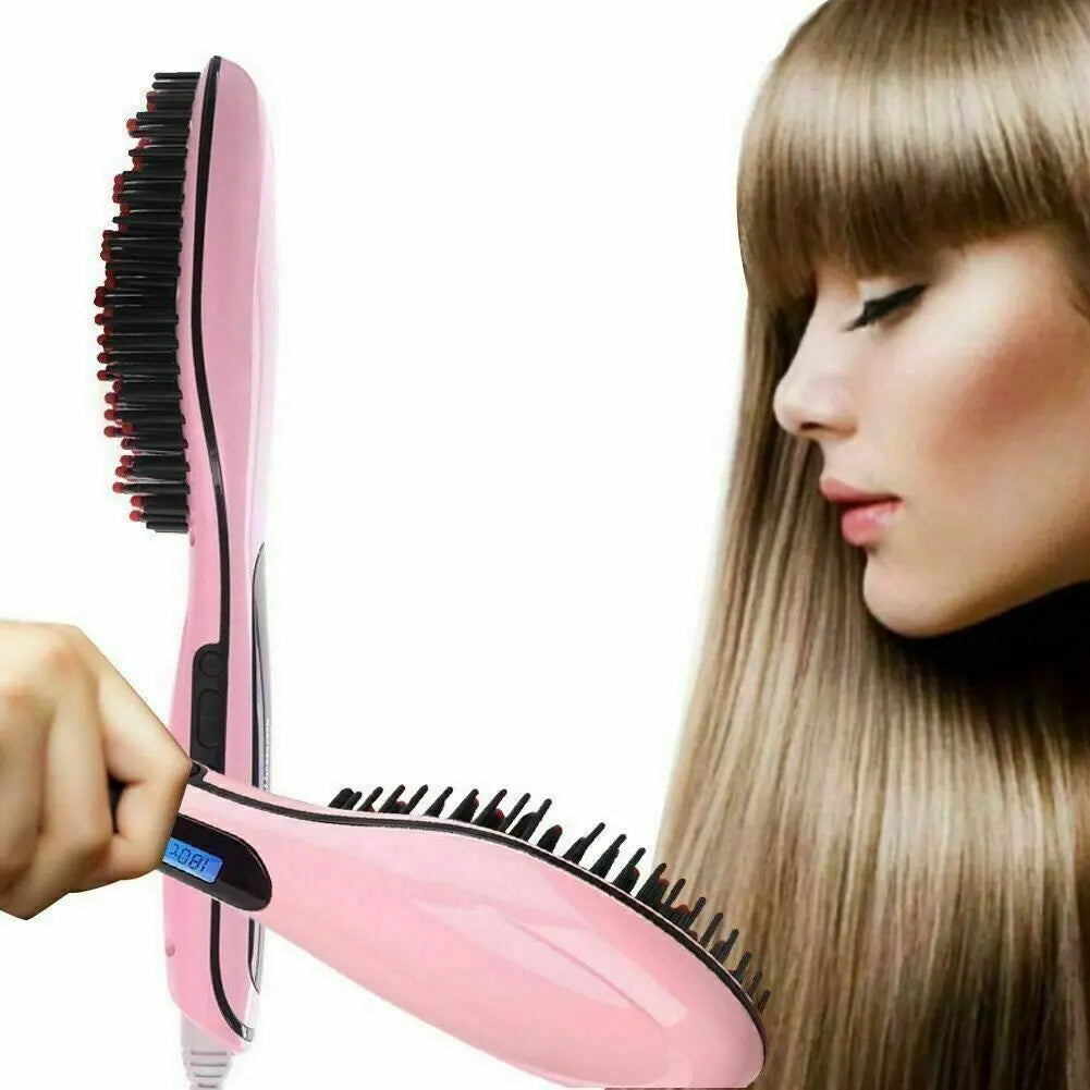 Electric Hair Straightner Straight Comb Brush Women Fast Heated Deal For Any Occasion