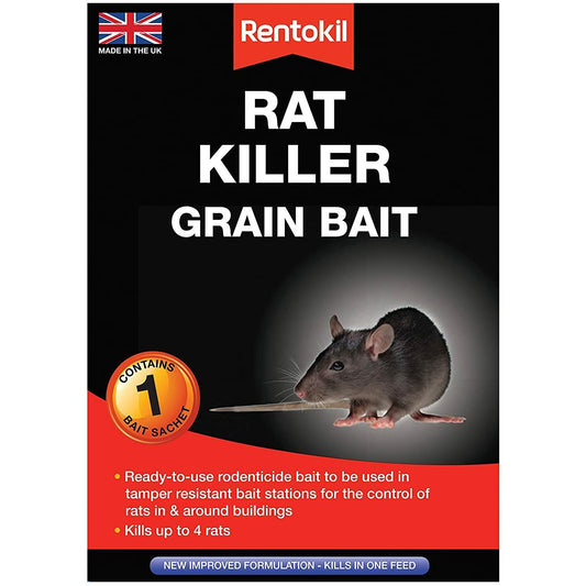 Rentokil Rat Killer Grain Bait 1 Sachet Poison Pest Control