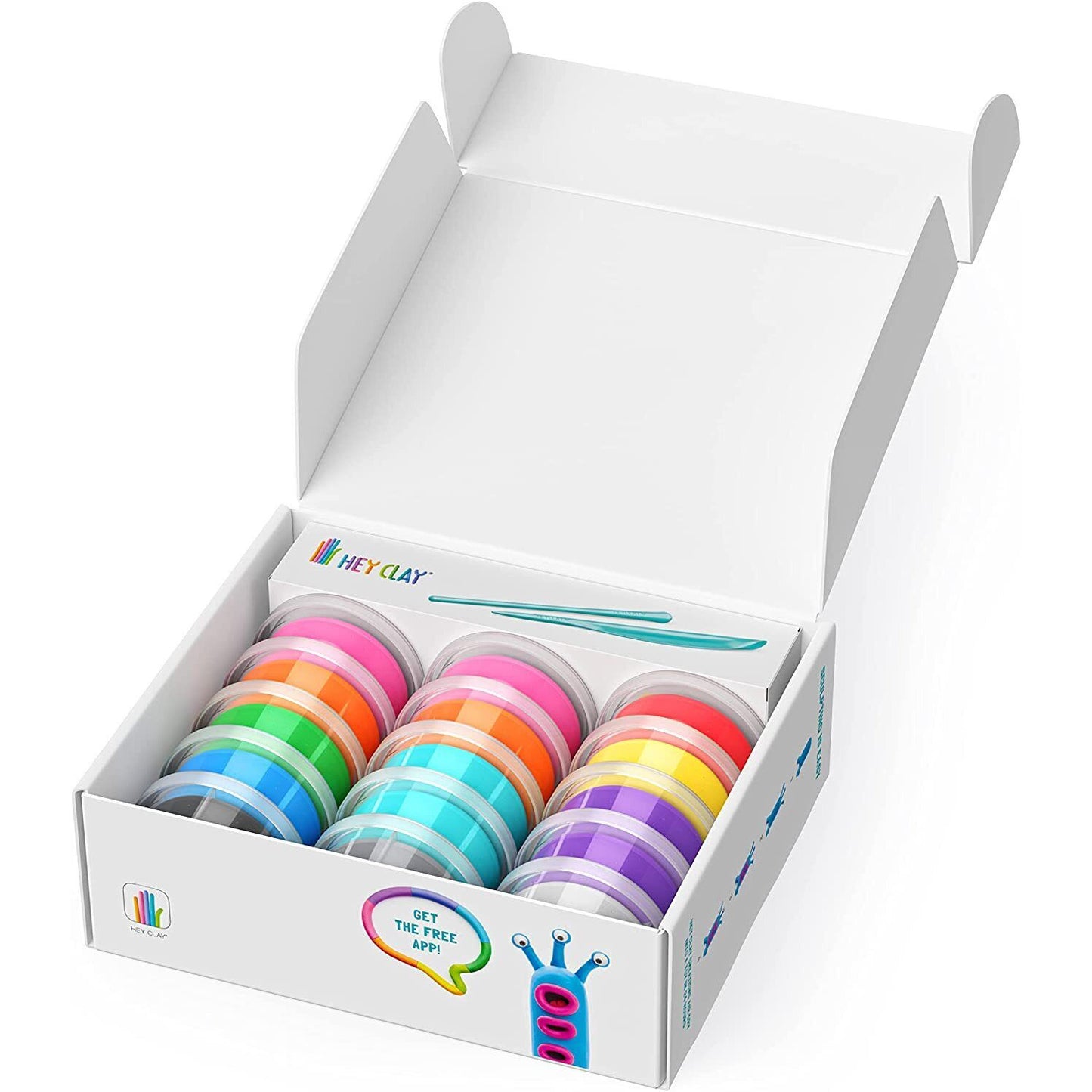 Hey Clay Aliens Set Children's Modelling Creative Toy Learn Draw Activity