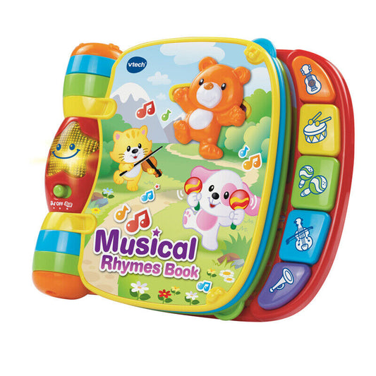 VTech Musical Rhymes Book Language Skills Reading Lights Sound Learning Toy