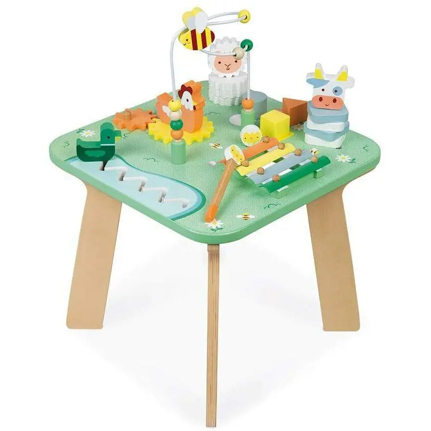 Janod Wooden Activity Table Multi Game Development and Musical Toy Deal For Any Occasion