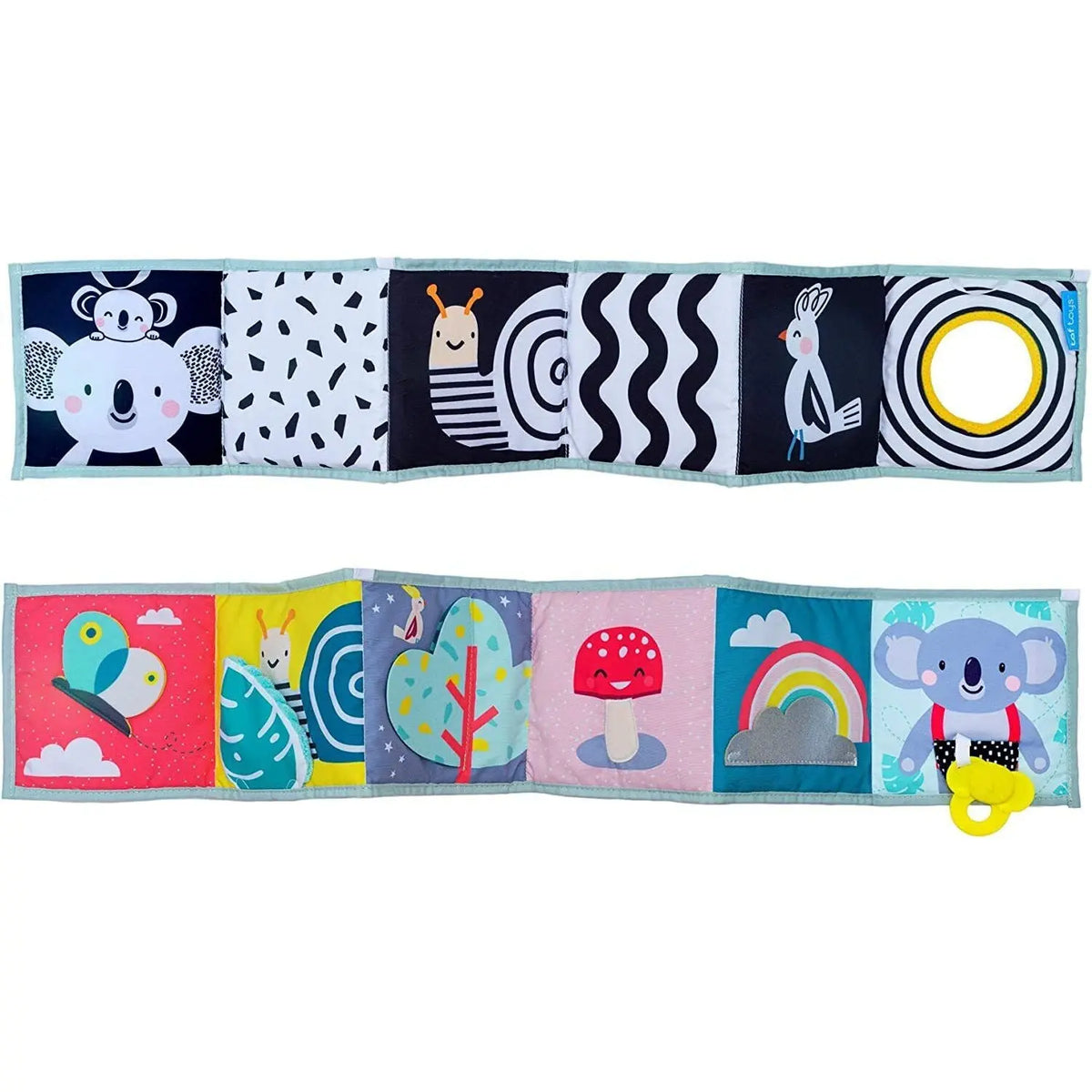 Taf Toys Koala Clip on Pram First Double Sided Book Contrast Colors 3D Deal For Any Occasion