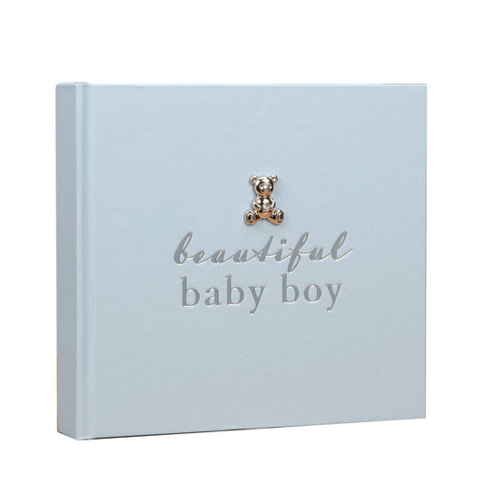 Baby 50 6'x4' Photo Album with Teddy Attachment Beautiful Baby Boy