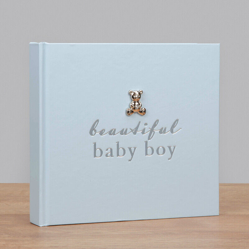 Baby 50 6'x4' Photo Album with Teddy Attachment Beautiful Baby Boy