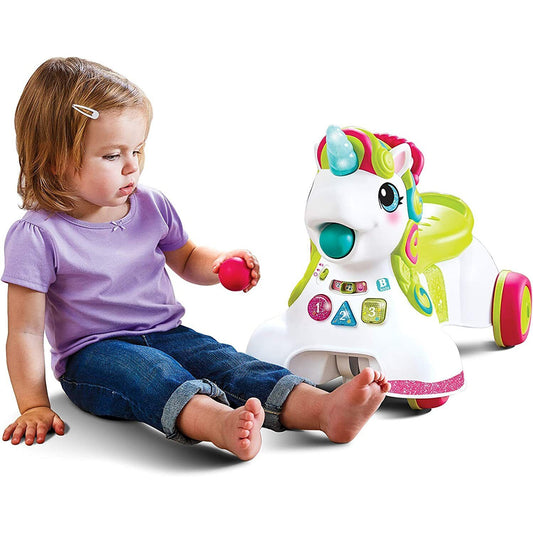 Infantino Baby Toddler Interactive Unicorn Carrier Walker Balls Sounds Light