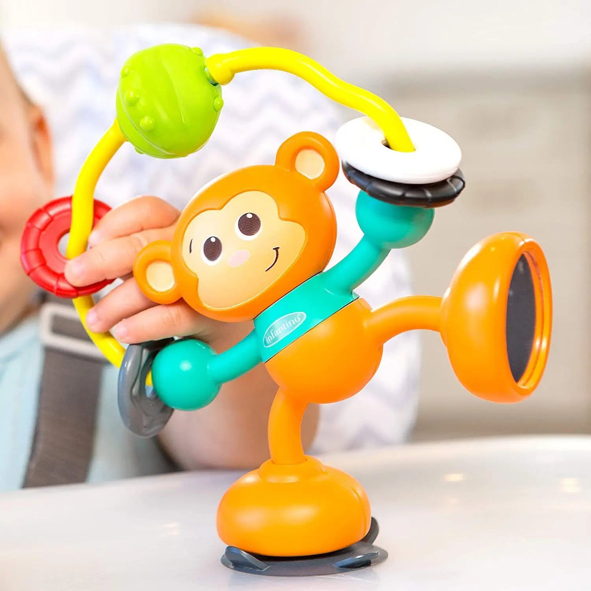 Infantino Stick & Spin High Chair Stroller Pal Interactive Activity Toy Rattles Deal For Any Occasion