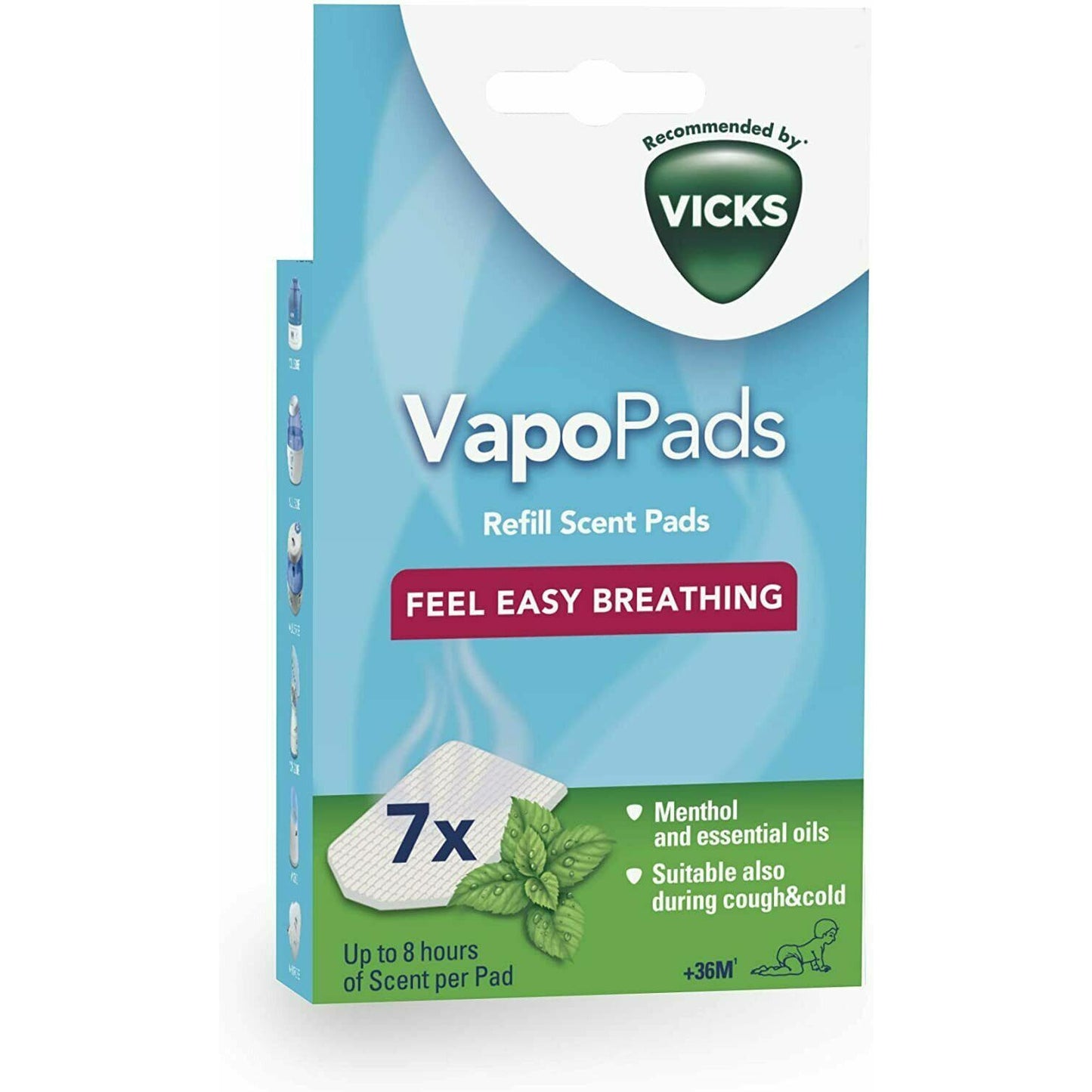 Vicks Comforting Vapopads Refill Scent Rosemary & Lavender or Menthol Oil Pads