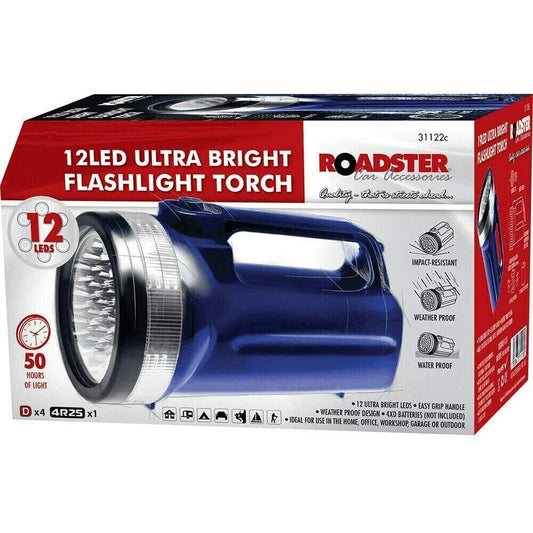 LED Torch Lumen Rechargeable Spotlight Lantern Halogen Waterproof Camping Light Blue