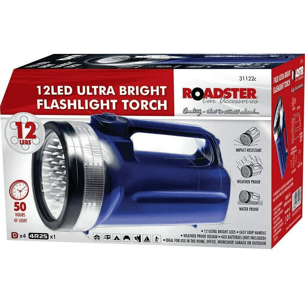 LED Torch Lumen Rechargeable Spotlight Lantern Halogen Waterproof Camping Light Blue