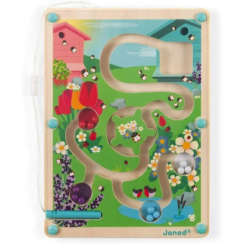Janod Wooden Toy Hive Magnetic Maze Baby Kid's Creative Activity Deal For Any Occasion