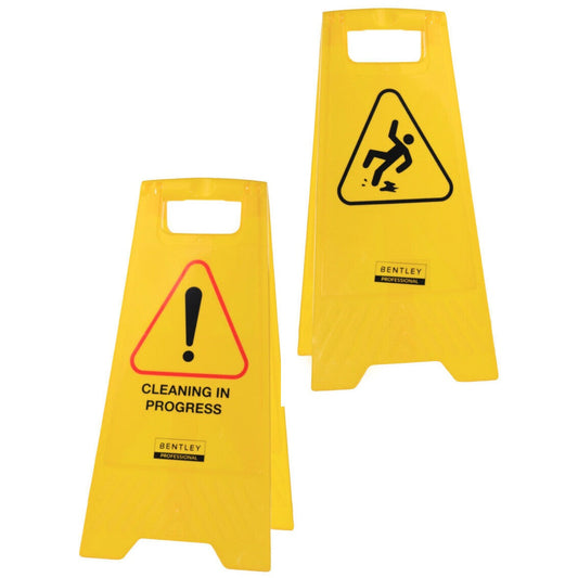 Wet Floor Sign Cleaning In Progress Yellow Warning Cone Hazard Safety
