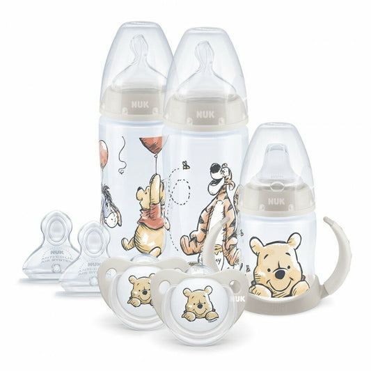 NUK Disney Baby Boy Girl Winnie The Pooh Set Learner Cup Teat & Soothers