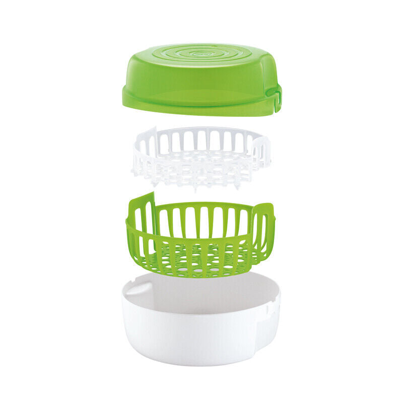 MAM Green Microwave Steam Steriliser & Baby start soother tongs