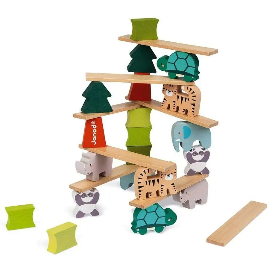Janod WWF Animal Stacking Game Kids Wooden Balancing Educational Game Toy Deal For Any Occasion