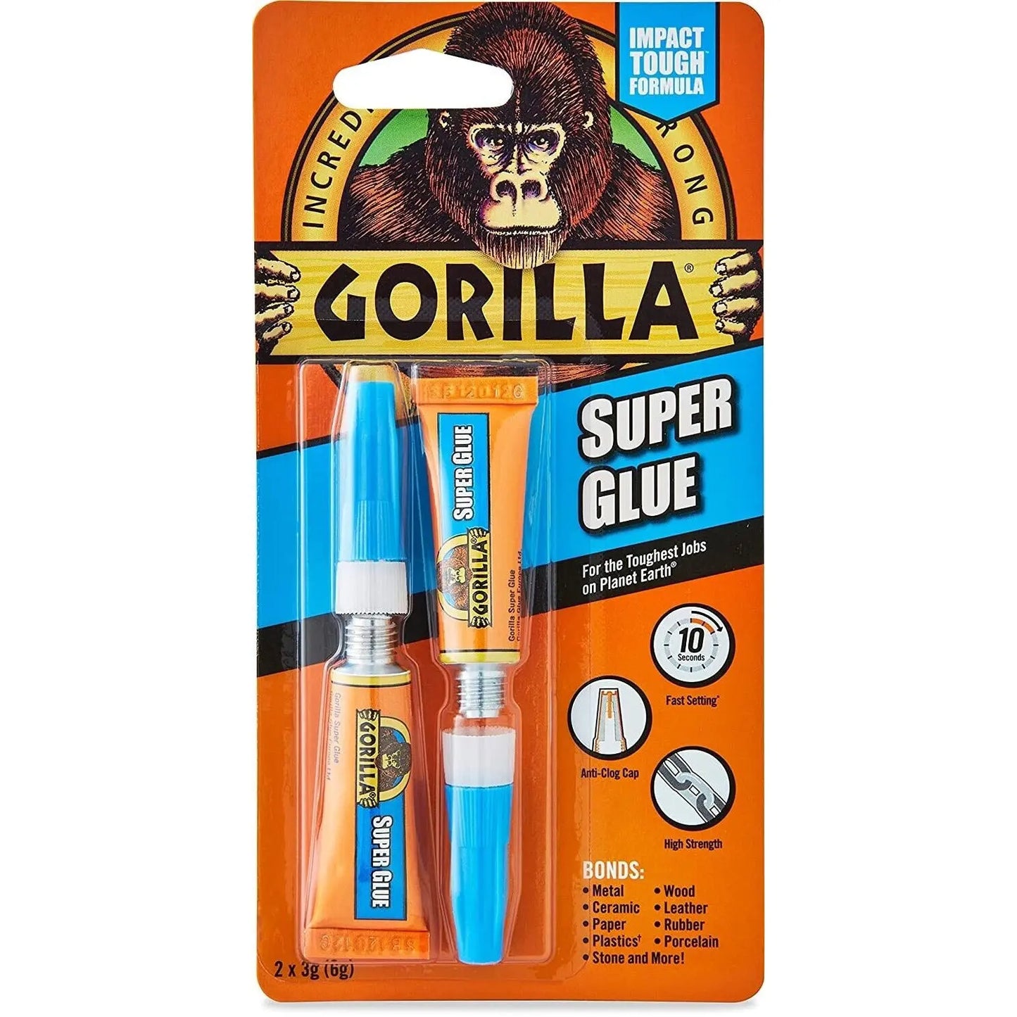 Gorilla Super Glue Multi Purpose Fast Setting Strong Adhesive Grip Bond 2 x 3g Deal For Any Occasion