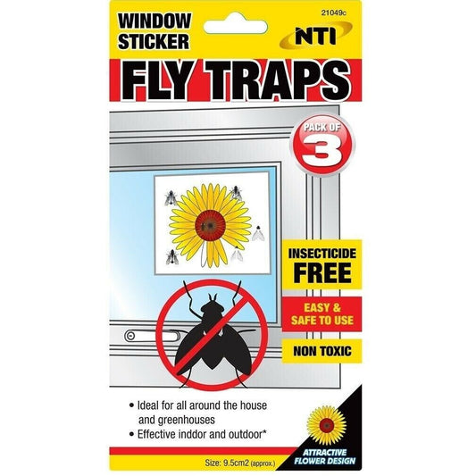 Window Sticker Fly Trap Insect Killer Paper Sticky Bug Catchers Indoor Outdoor