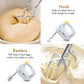 Geepas Electric Kitchen Hand Mixer Food Whisk 7 Speeds & Turbo Dough Hooks 150W