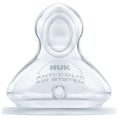 NUK First Choice+ Baby Bottle Teat 0-6 Months Silicone Medium Hole Anti-Colic Deal For Any Occasion
