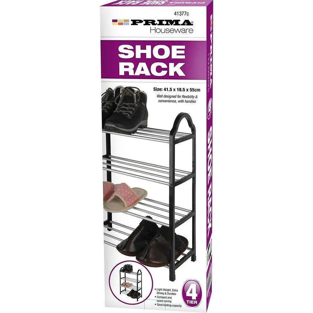 4 Tier Stackable Organiser Shoe Rack Cabinet Storage Standing Shelves Deal For Any Occasion