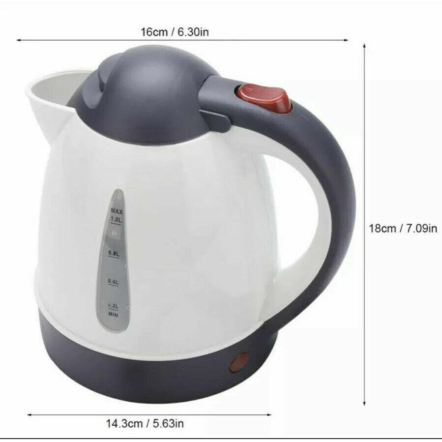 Car Travel Kettle Water Caravan Motorhome Boat Camping DC 12-Volt HGV LGV