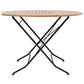 Sicily 4 Seater Teak and Wrought Iron Round 110cm Garden Dining Set MINT Outdoor