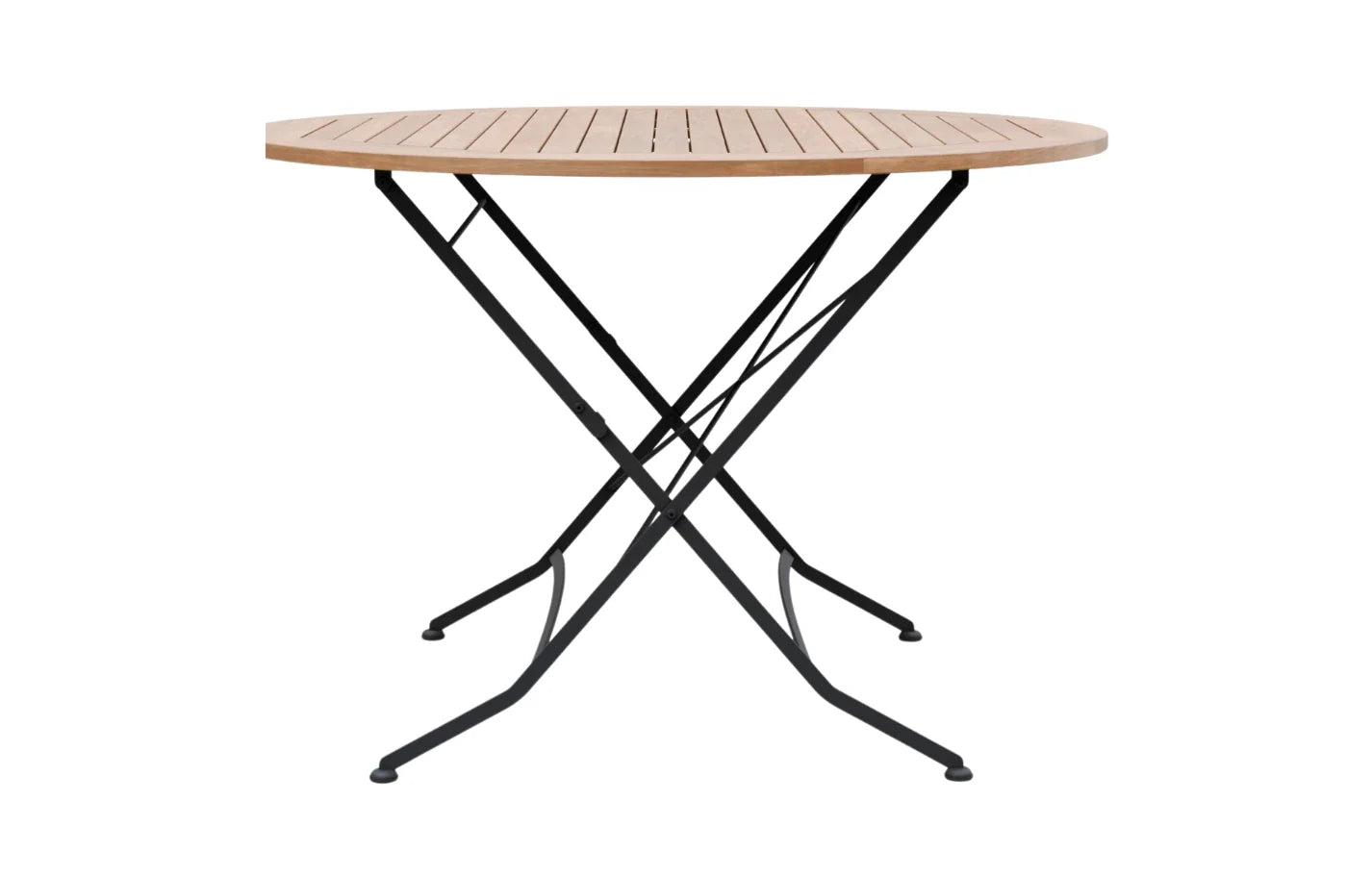 Sicily 4 Seater Teak and Wrought Iron Round 110cm Garden Dining Set MINT Outdoor
