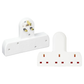 3 Way Triple Gang UK 3 Multi Socket Plug Extension Mains Adaptor 13A 250V AC
