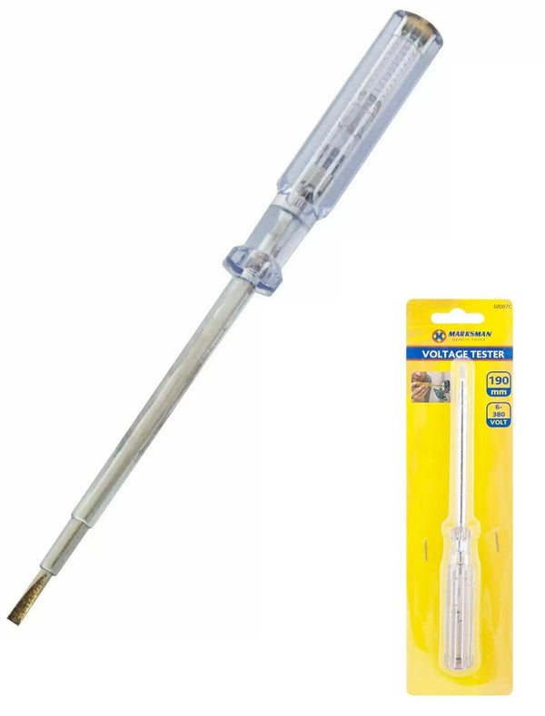 Voltage Tester Screwdriver Electricians Test Marksman 6-380V 190mm Marksman