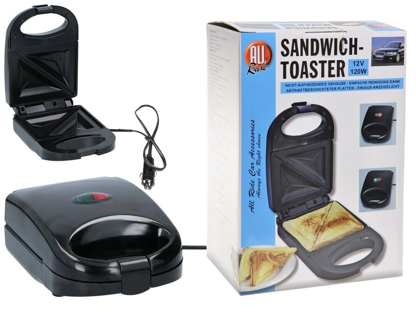 All Ride Sandwich Maker 12V For Car & Truck Campervan Motorhome