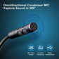 Omnidirectional USB Computer Microphone USB Condenser Mic for Conferencing