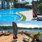 Garden Parasol Umbrella Cover Waterproof Anti-UV Patio Oxford 81x30x46cm Black