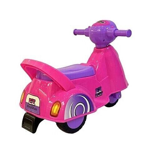 RICCO Musical Scooter Kids Foot to Floor Push Along Ride On Toy Age 1-3Y Pink