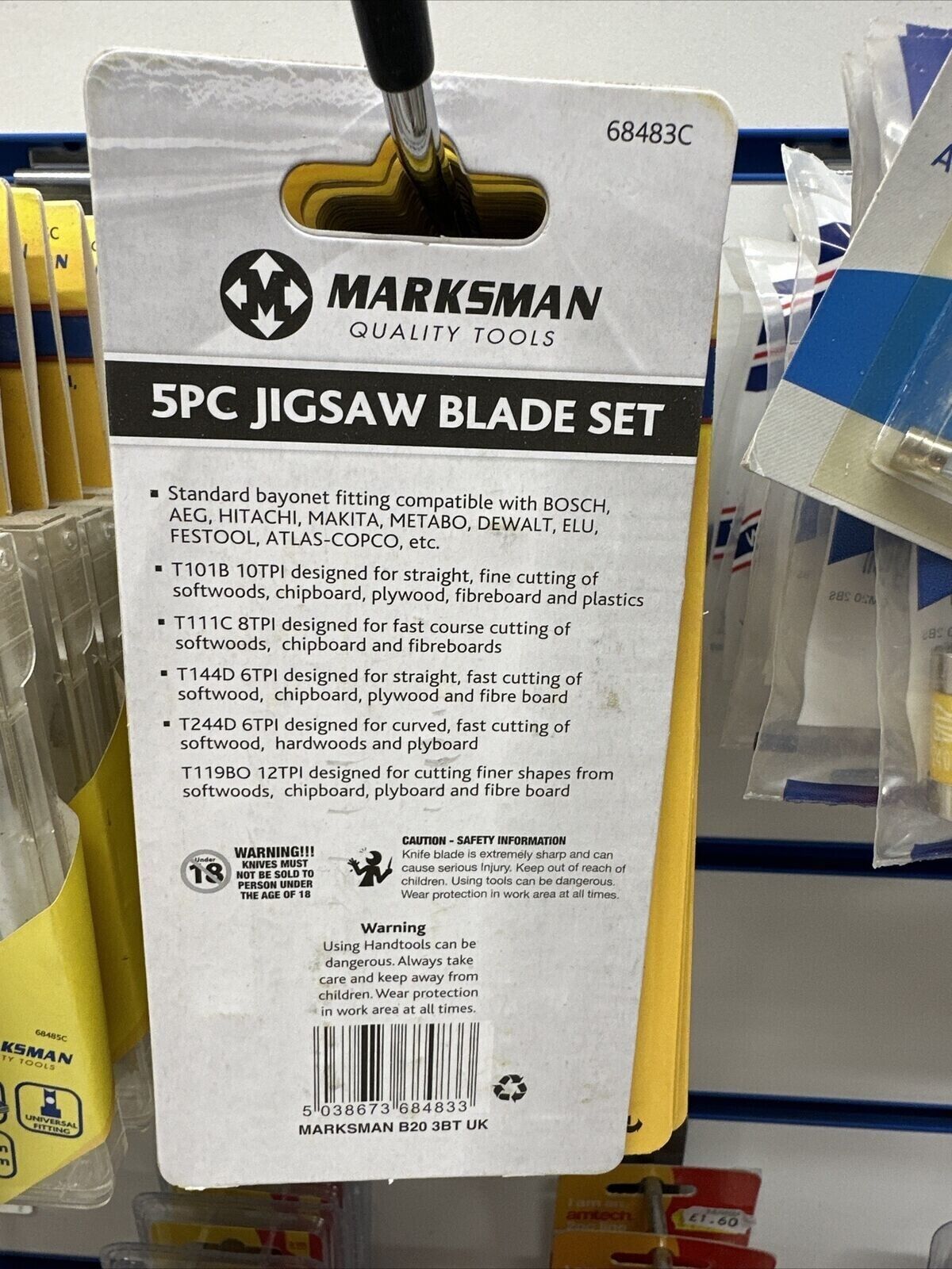 JIGSAW Plastic Wood Fitting Blade Set DIY Fits Most Brands Compatible