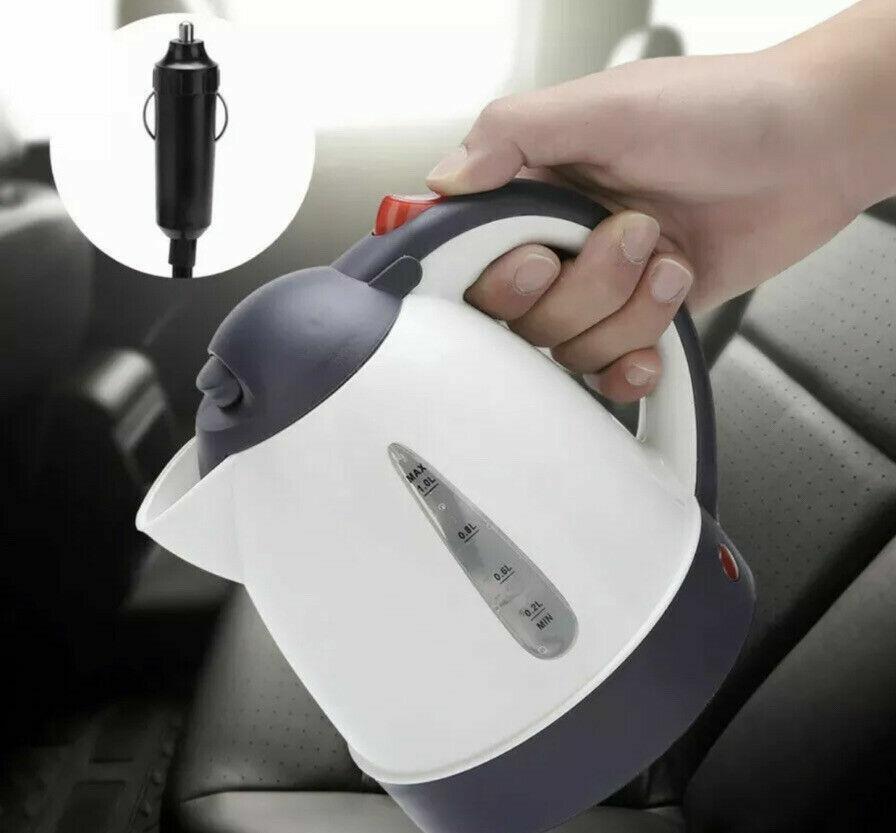 24V Electric Car Kettle Travel Camping Caravan Boiling Water Socket Tea Coffee