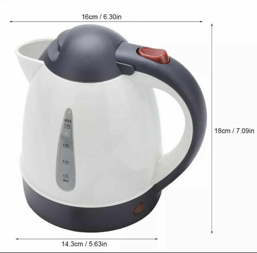 24V Electric Car Kettle Travel Camping Caravan Boiling Water Socket Tea Coffee