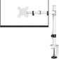 Single Monitor Arm Desk Mount for 13-27 inch LCD LED Screens Stand White