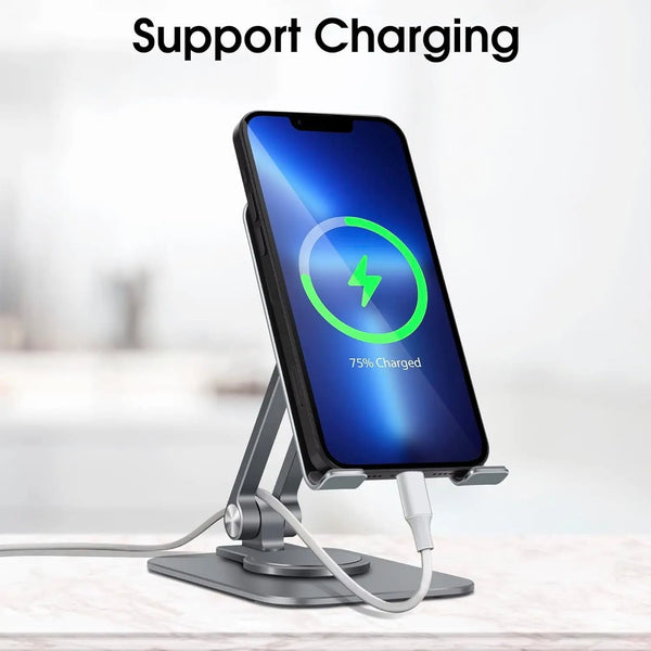 Universal Adjustable Mobile Phone Stand Aluminum Portable 360' Rotating Base Deal For Any Occasion